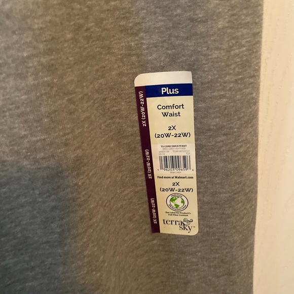 Terra & Sky Plus Comfort Waist Sweat Pants in Gray - Picture 2 of 2